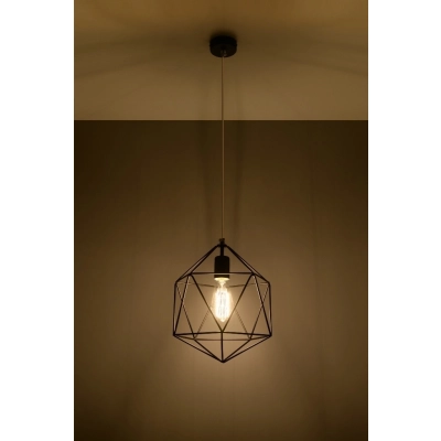 GASPARE lampa wisząca czarna sollux lighting